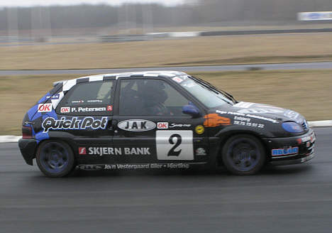 Niels Jørn Sørensen under sin Saxo Cup debut på Jyllands-Ringen.